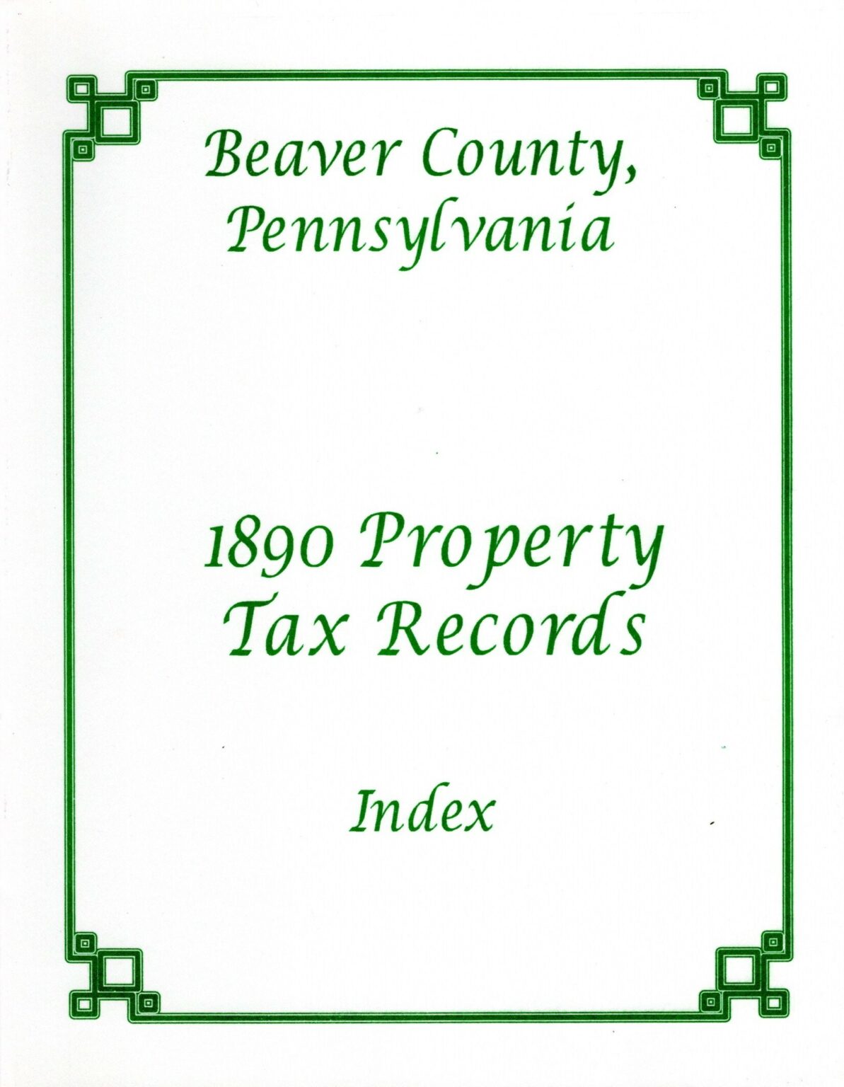 Beaver Co., PA Marriages 1830 1873 Beaver County Genealogy and