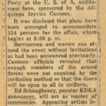 Aliquippa Service Canteen Exhibit News Clip