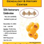 BCG&HC 50th Anniversary Celebration! Admission Free - Please RSVP.